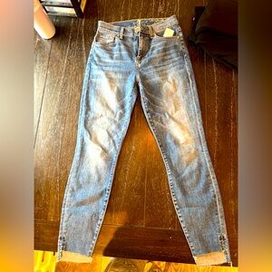7 for all mankind skinny crop jeans 26